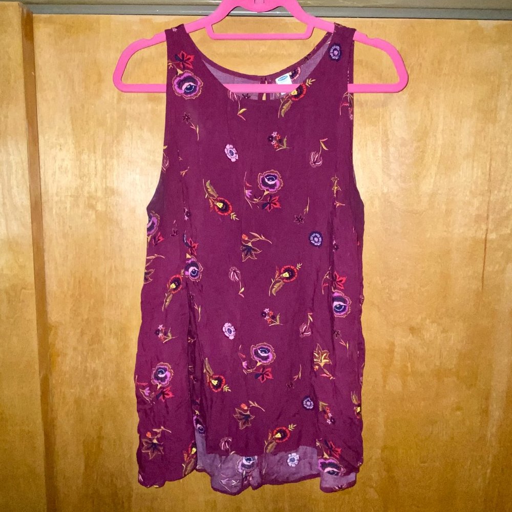 Old Navy High Neck Burgundy Women's Top 2XL
